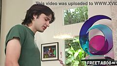 Divorced stepmom bends over for ass fucking by her pervert stepson