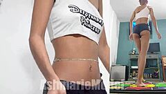 Dance, spin, and shake with no bra and no panties on