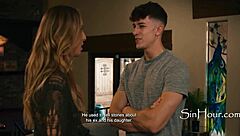 In the cinema, Parker Ambrose and Millie Morgan face blackmail: family reputation or virginity? Emotional choice.