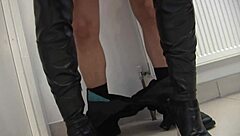 A mature woman with her husband and friend got fucked hard