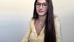 Perfect petite step daughter takes care of daddy