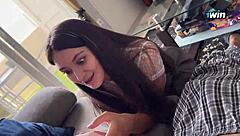 give me your cock now, step sister, to make her ex jealous