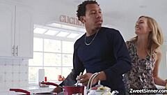 Hot Latina Vanessa Sky Swallows Black Cock?