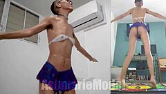Dance, spin, and shake with no bra and no panties on