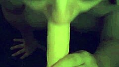 Slut Sucks Dildo with Big Tits!