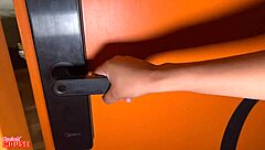 Unfaithful girl in threesome with older men