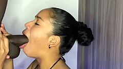 Meat dildo sucking is her favorite hobby