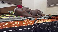 Chubby woman uses toys to play with her fat pussy in solo session.