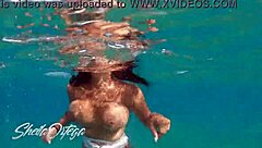 Sheila Orta sparks snorkeling joy with hot tricks