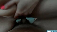 sophie gives her lover sloppy blowjob and deep cock ride