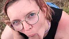 petite outdoor blowjob