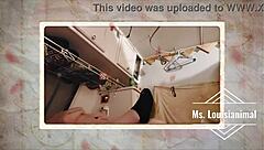 A girl has multiple orgasms while riding on a cock, experiencing intense pleasure
