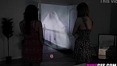Horny MILF makes love in a haunted house