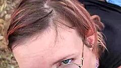 petite outdoor blowjob