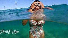 Sheila Orta sparks snorkeling joy with hot tricks