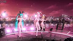Hatsune Miku In Full Nude Bunny Costume Nude Mod
