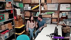 cuckolded by her shoplifter girlfriend in the shop