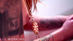 Redhead latvian beauty Mina K passionate lover