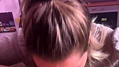 What a beautiful day for deepthroat blowjob and happy ending with big natural tits?