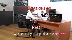 Secretary Deepthroats in Missionary Cowgirl