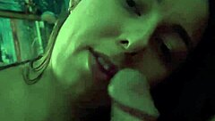 A drink in the car excites intimate moments