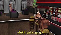 The guy saw the erotic lap dance in the club