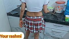 Hot nurse bends over for hardcore kitchen sex with patient