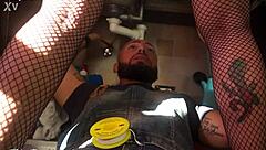 The plumber fixed the pipes and received an ass instead of payment