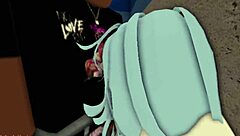 woman sees saleswoman riding bbc in store, joins for groping and fucking