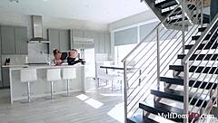 Punishing the MILF maid with fucking and sucking.