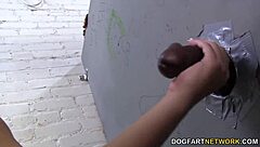 Alex chance slut takes big black cocks at public gloryhole