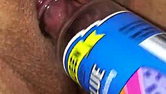 I play with my wife's swollen clit using suction.