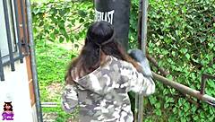 Teen consents to neighbor's monster cock after boxing