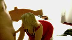 Long Hard Fuck with Blonde Wife in Italian Hotel Room