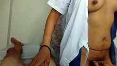 Step in Mexico hospital where sexy nurse with big ass sucks my monster cock in her wet pussy.