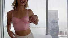Amazing cheerleader Kait gets her pretty pussy railed