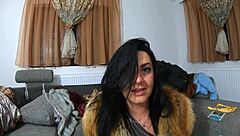 Curvy milf in hot fur coat, crave deepthroat