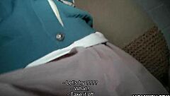 Damn! Japanese babe Tomomi Matsuda fingered hard uncensored