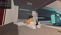 Making love with a dominant girl on Roblox