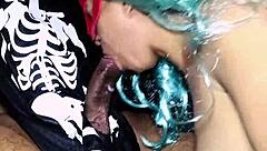 Best Friend Moans During Creampie After Halloween Party