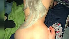 Beautiful innocent Mexican student contrasts her small tits with big ass in homemade video.