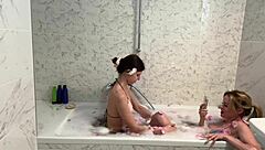 Detailed Lesbian Bathroom Sex With Maya Rose Involving Fetish Elements