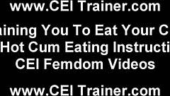 Dude shot a big load and swallowed it all cei