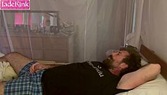 The couple has a passionate sex on a sunny morning at home