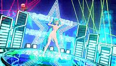 Hatsune Miku in Night Fever Project Diva Nude Mod, Showing Full Nude Body with Big Tits and Ass