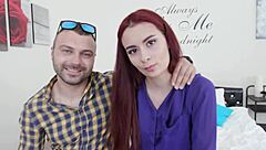 Redheaded Wife Scyley Jam Gets Pussy Cum Filled As Cuckold Watches!