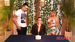 Sexmex - birthday threesome with the hot Haide Unique