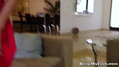 A beautiful girl, Maya Bijou, was fucked by a big dick on film