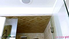 hot teen model took a shower