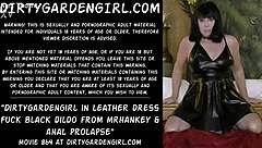Dirtygardengirl says, 'Fuck that black dildo hard in my ass.'